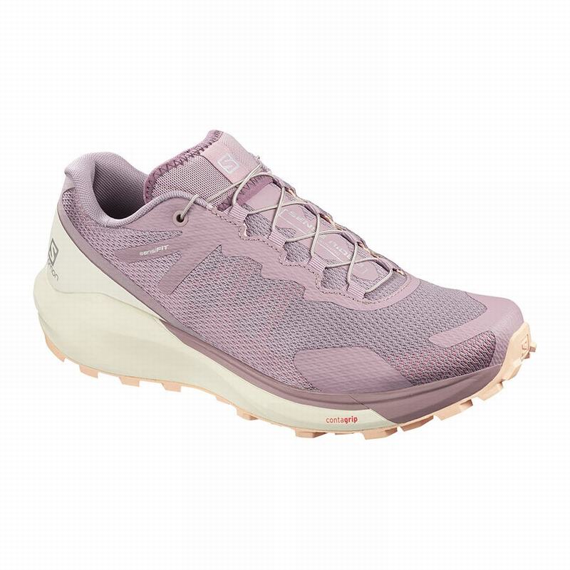 SALOMON SENSE RIDE 3 W Philippines - Women's Trail Running Shoes - Pink | 230746-MUK